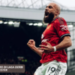 Bryan Mbeumo merayakan gol untuk Manchester United melawan Manchester City di Derbi 2026