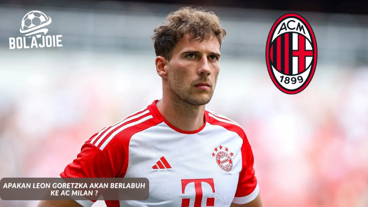 Leon Goretzka mengenakan seragam Bayern Munich, dikaitkan dengan transfer bebas ke AC Milan musim panas 2025
