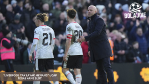 Manajer Liverpool Arne Slot memberikan pengakuan jujur dalam konferensi pers usai laga dramatis melawan Nottingham Forest. Ia mengatakan timnya tak layak menang dan hasil imbang lebih adil. Liputan eksklusif bolajoie.