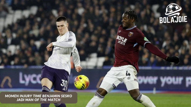 Momen bersejarah Benjamin Sesko sebagai super sub dengan gol flick kaki luar di injury time laga BOLA JOIE West Ham vs MU